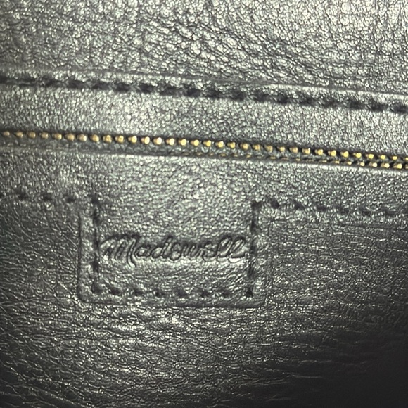 New Madewell Zip-Top Medium Transport Leather Tote Black - Picture 8 of 9